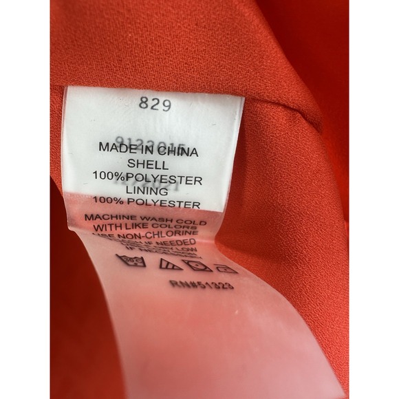 Vince Camuto Orange V-Neck Bell Sleeve Blouse NWT - Picture 6 of 9